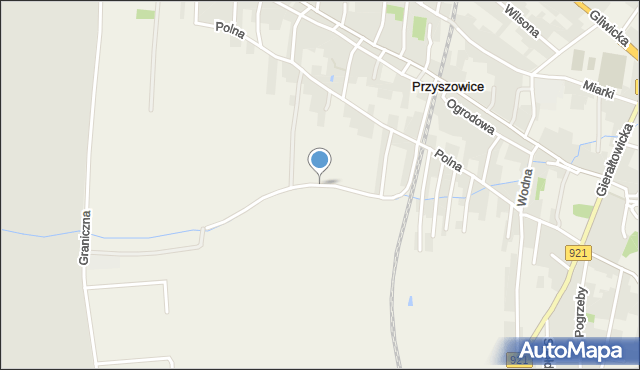 Przyszowice, Kolejowa, mapa Przyszowice