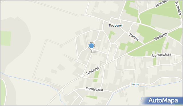 Pysznica, Kolonia, mapa Pysznica