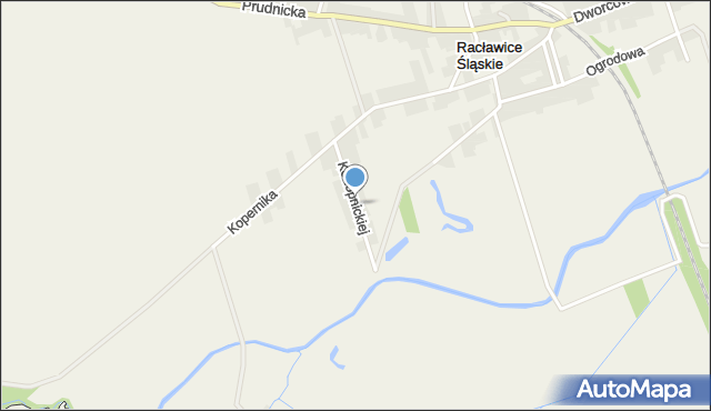 Racławice Śląskie, Konopnickiej Marii, mapa Racławice Śląskie