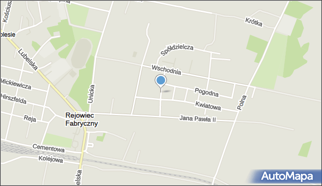 Rejowiec Fabryczny, Kopernika Mikołaja, mapa Rejowiec Fabryczny