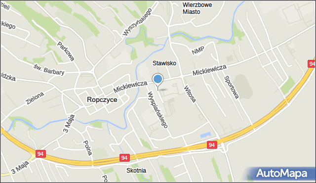 Ropczyce, Konopnickiej Marii, mapa Ropczyce