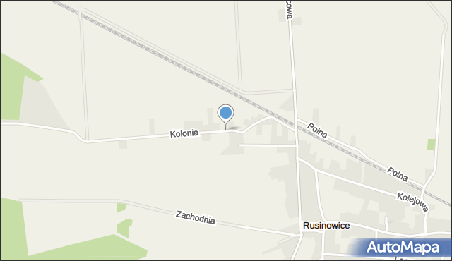 Rusinowice, Kolonia, mapa Rusinowice