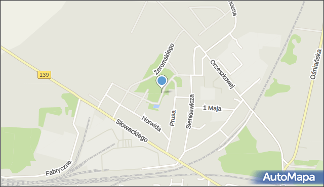 Rzepin, Kochanowskiego Jana, mapa Rzepin