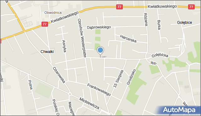 Sandomierz, Kochanowskiego Jana, mapa Sandomierza