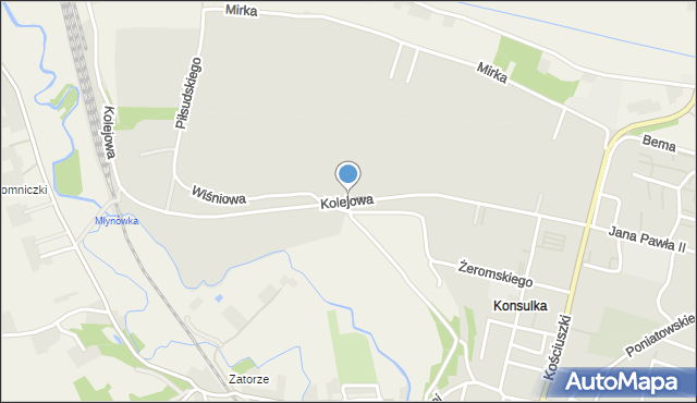 Słomniki, Kolejowa, mapa Słomniki