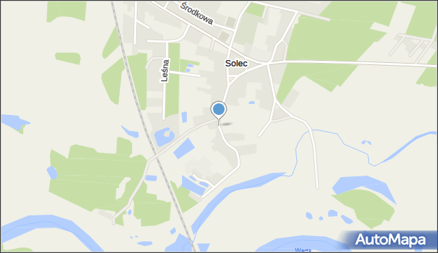 Solec gmina Krzykosy, Kościelna, mapa Solec gmina Krzykosy