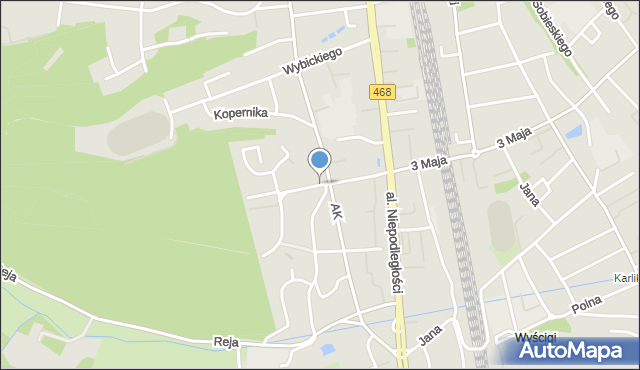 Sopot, Kochanowskiego Jana, mapa Sopotu