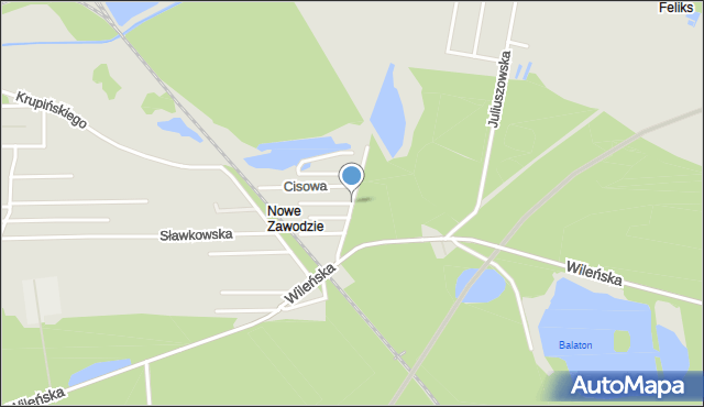 Sosnowiec, Kosmonautów, mapa Sosnowca