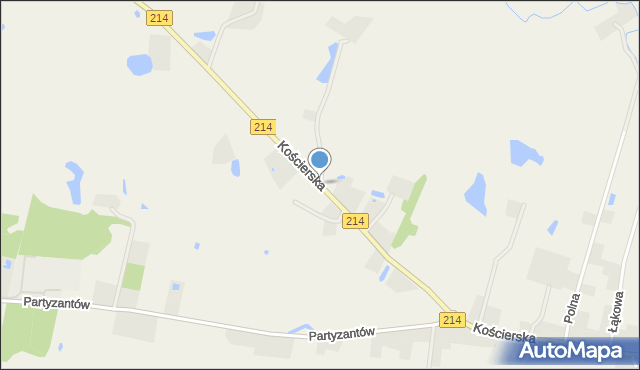 Stara Kiszewa, Kościerska, mapa Stara Kiszewa