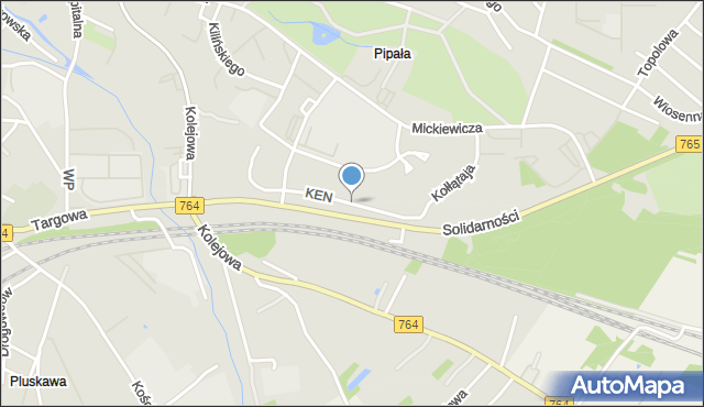 Staszów, Komisji Edukacji Narodowej, mapa Staszów