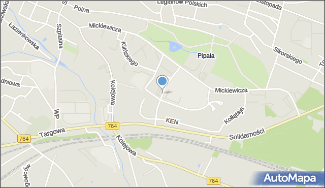 Staszów, Konstytucji 3 Maja, mapa Staszów