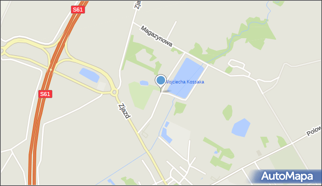 Stawiski, Kossaka Wojciecha, mapa Stawiski