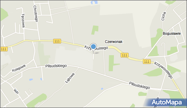 Stepnica, Kosynierów, mapa Stepnica