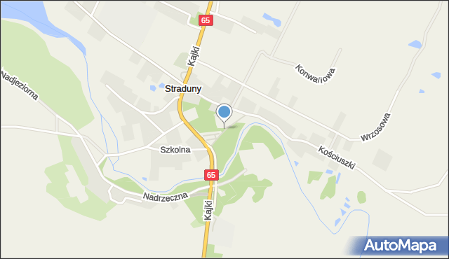 Straduny, Kopernika Mikołaja, mapa Straduny