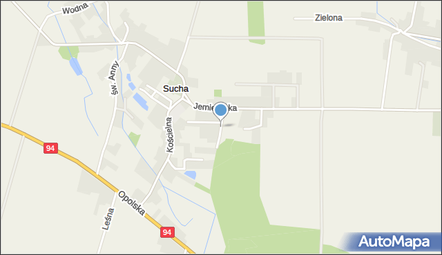 Sucha gmina Strzelce Opolskie, Kopernika Mikołaja, mapa Sucha gmina Strzelce Opolskie