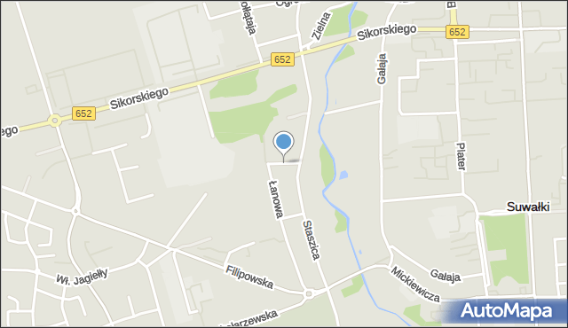 Suwałki, Konarskiego Szymona, mapa Suwałk