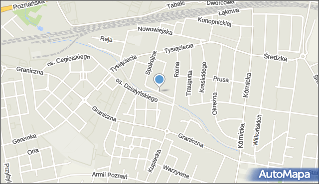 Swarzędz, Kochanowskiego Jana, mapa Swarzędz