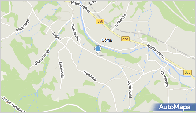 Świeradów-Zdrój, Kościuszki Tadeusza, gen., mapa Świeradów-Zdrój