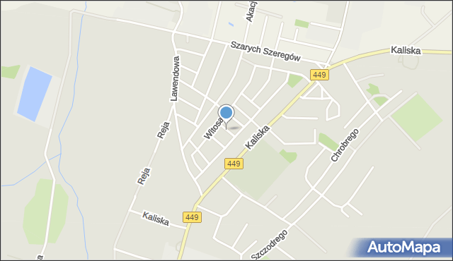 Syców, Kombatantów, mapa Syców