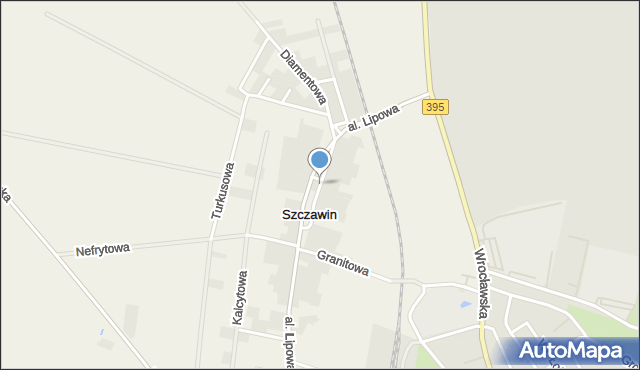 Szczawin gmina Strzelin, Koralowa, mapa Szczawin gmina Strzelin