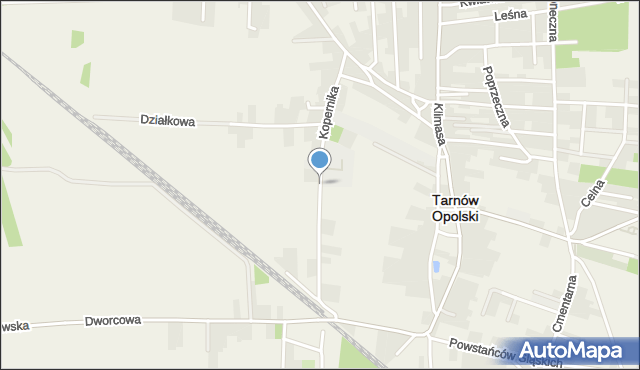Tarnów Opolski, Kopernika Mikołaja, mapa Tarnów Opolski