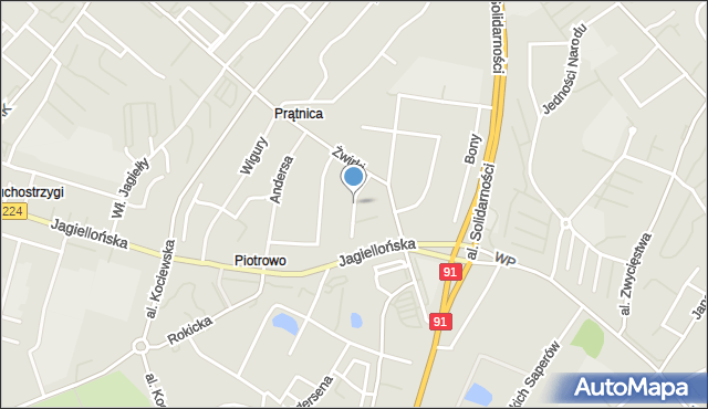 Tczew, Korczaka Janusza, mapa Tczew