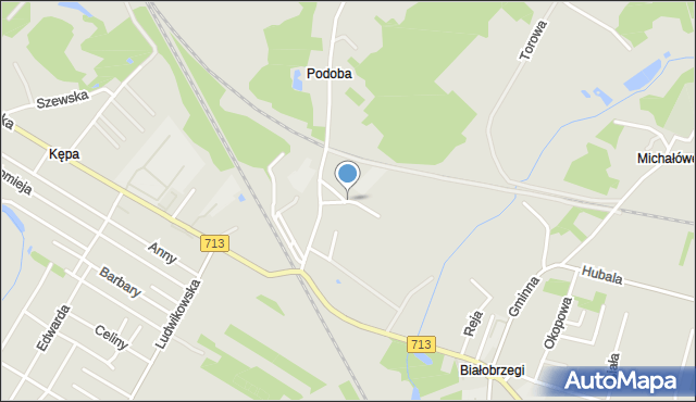 Tomaszów Mazowiecki, Kowalska, mapa Tomaszów Mazowiecki