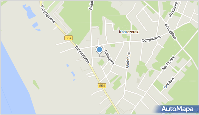 Toruń, Kocia, mapa Torunia