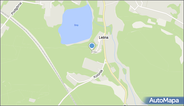 Torzym, Kolonia Leśna, mapa Torzym