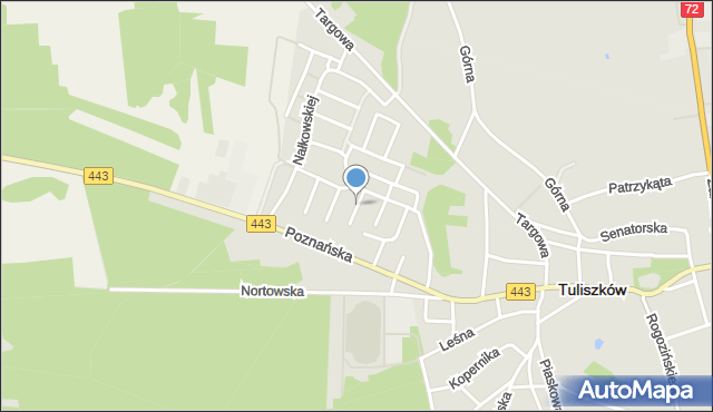 Tuliszków, Kochanowskiego Jana, mapa Tuliszków