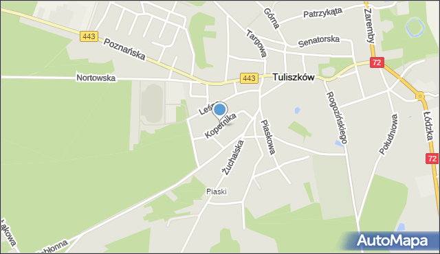 Tuliszków, Kopernika Mikołaja, mapa Tuliszków