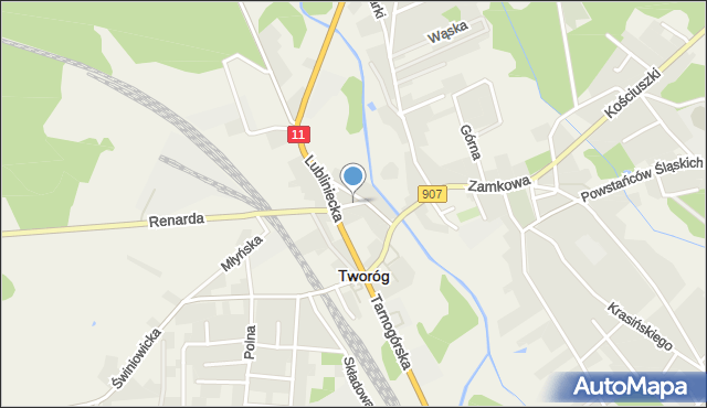 Tworóg, Kopernika Mikołaja, mapa Tworóg