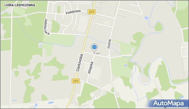 Ustka, Kolorowa, mapa Ustka