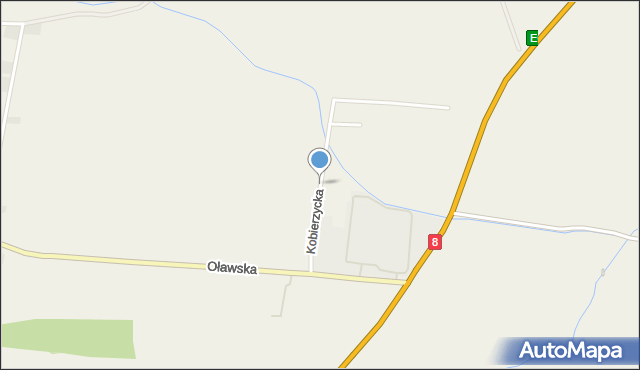 Wierzbice, Kobierzycka, mapa Wierzbice