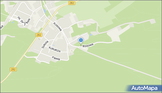 Wilkanowo gmina Świdnica, Kosowa, mapa Wilkanowo gmina Świdnica