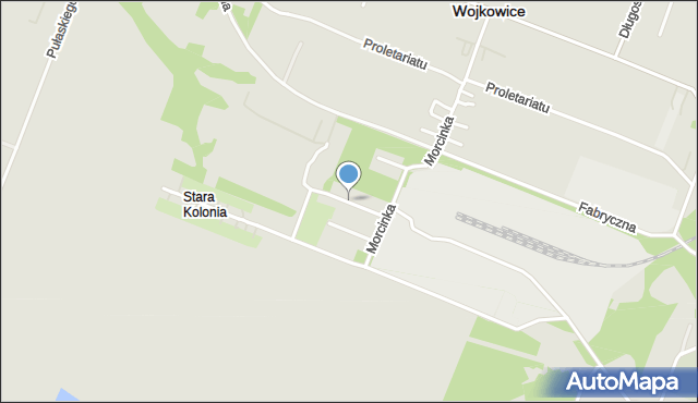 Wojkowice powiat będziński, Kopalniana, mapa Wojkowice powiat będziński