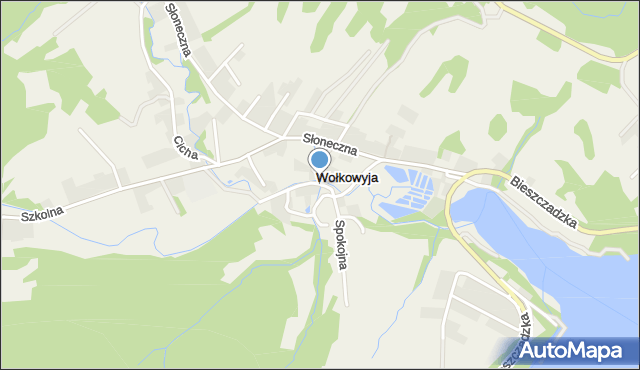 Wołkowyja, Kościelna, mapa Wołkowyja