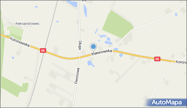Wudzyn, Koronowska, mapa Wudzyn