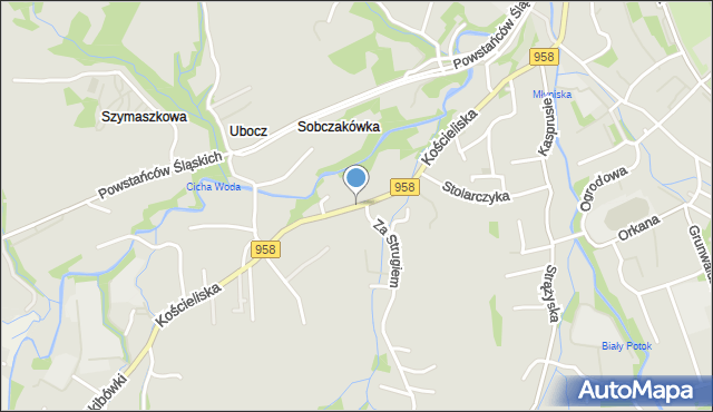 Zakopane, Kościeliska, mapa Zakopanego