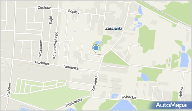 Zaścianki gmina Supraśl, Konrada, mapa Zaścianki gmina Supraśl
