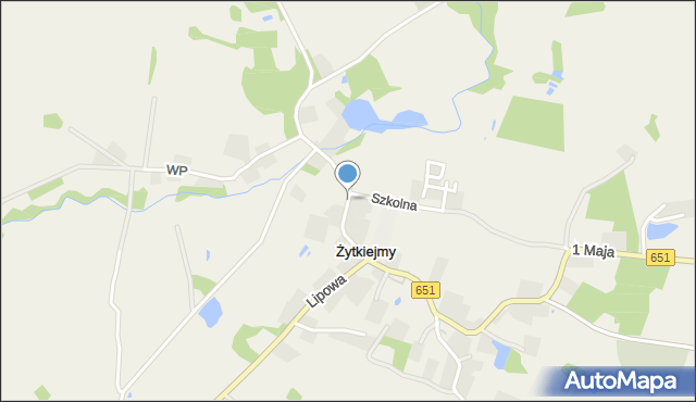 Żytkiejmy, Konopnickiej Marii, mapa Żytkiejmy