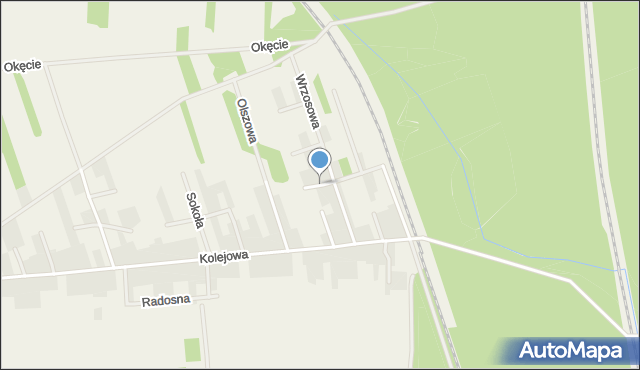 Augustówka gmina Osieck, Krótka, mapa Augustówka gmina Osieck