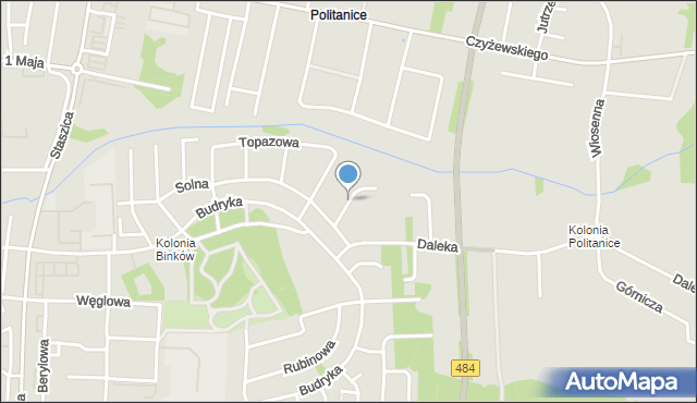 Bełchatów, Krzemowa, mapa Bełchatów