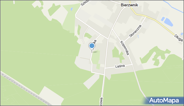 Bierzwnik, Krótka, mapa Bierzwnik