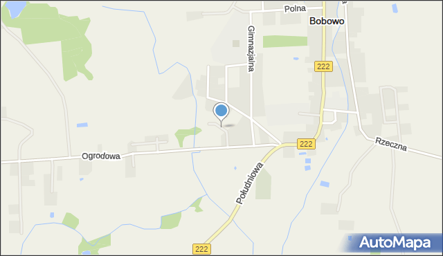 Bobowo powiat starogardzki, Krzywa, mapa Bobowo powiat starogardzki