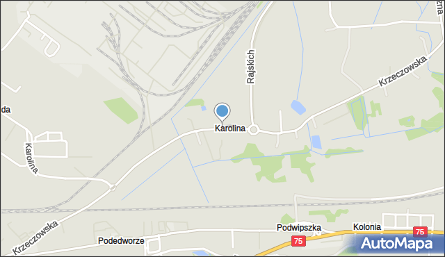 Bochnia, Krzeczowska, mapa Bochni