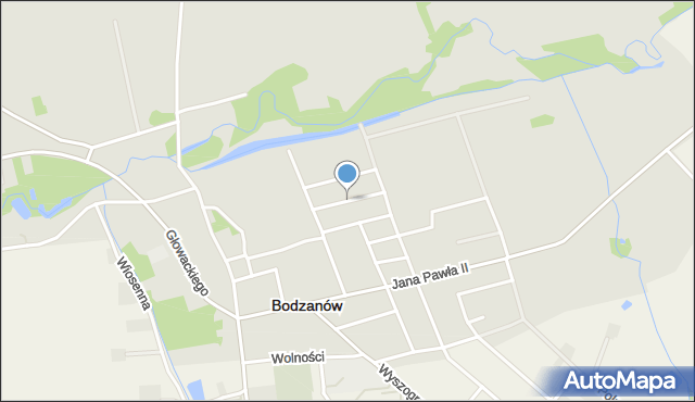 Bodzanów powiat płocki, Kraszewskiego Józefa Ignacego, mapa Bodzanów powiat płocki