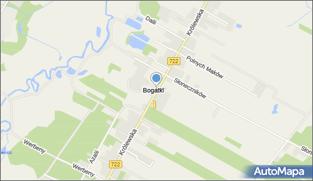 Bogatki, Królewska, mapa Bogatki