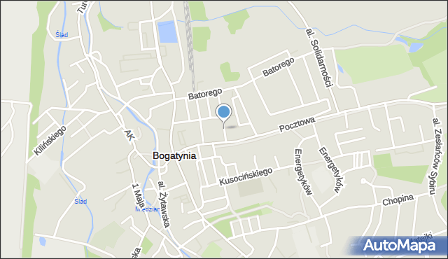 Bogatynia, Króla Bolesława Chrobrego, mapa Bogatynia