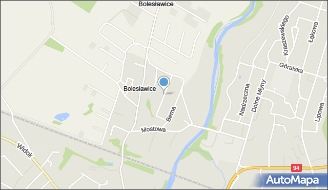 Bolesławiec, Króla Kazimierza Wielkiego, mapa Bolesławca